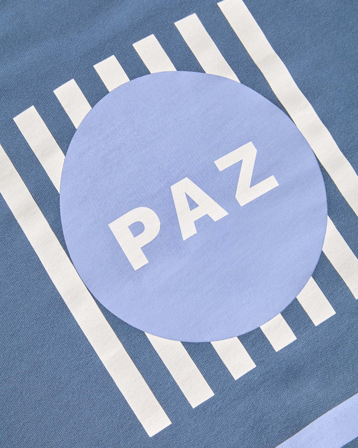 Cunha Double Print Sweatshirt - Paz Indigo
