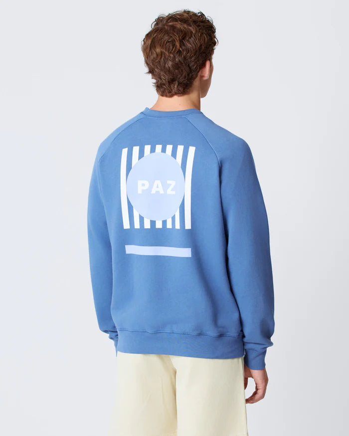 Cunha Double Print Sweatshirt - Paz Indigo