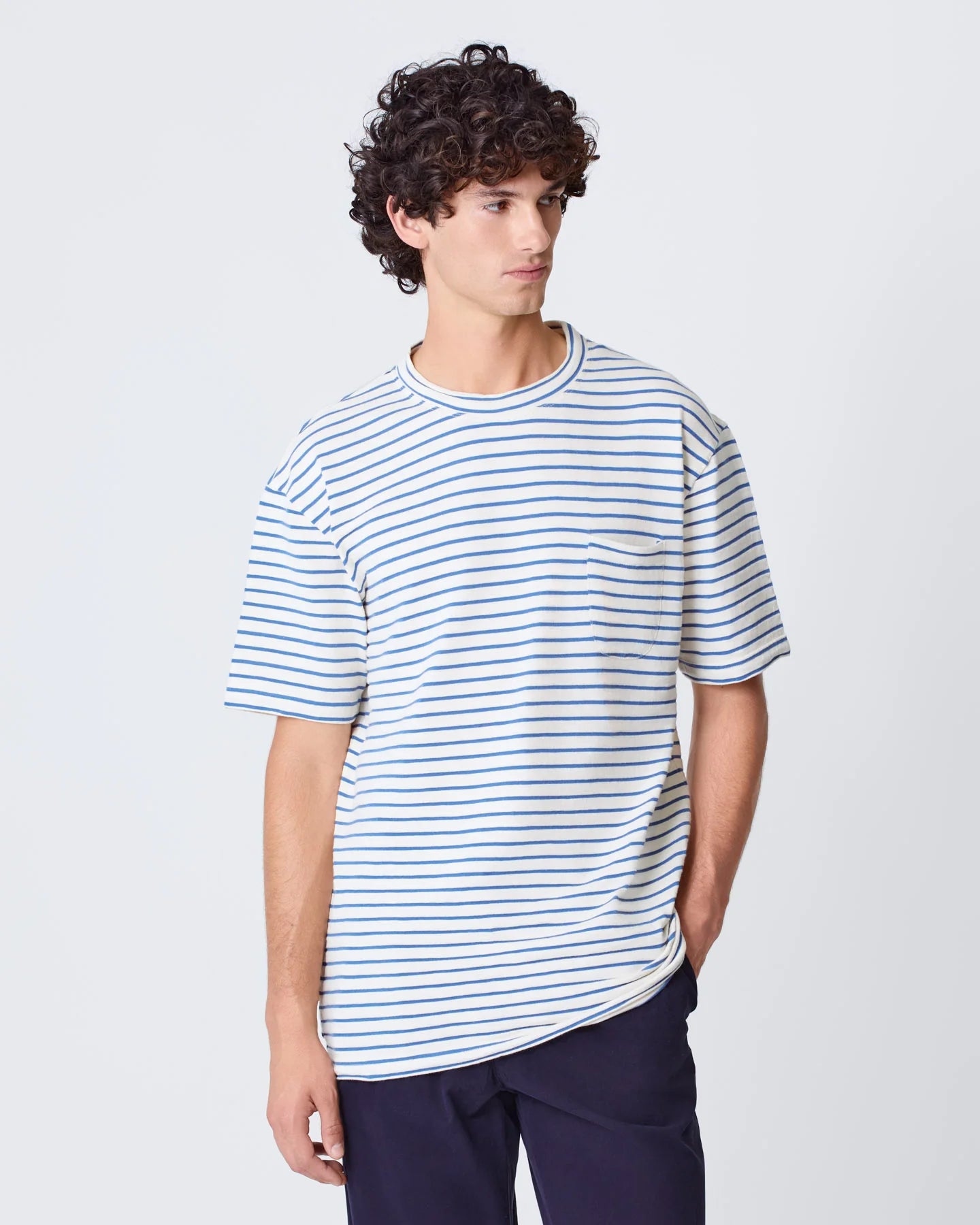 Guerreiro Pocket T-Shirt - Indigo Stripes