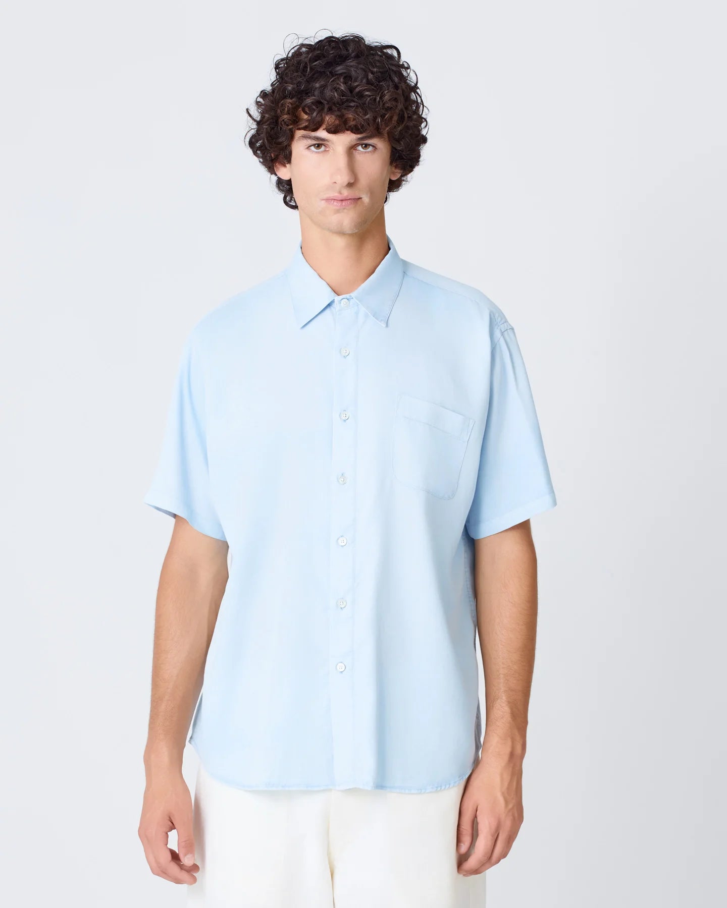 Roque Grandpa Baggy Shirt - Wind Blue