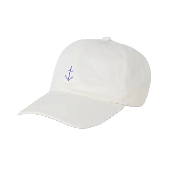 Santos Cap - Off-White/Wind Blue Logo