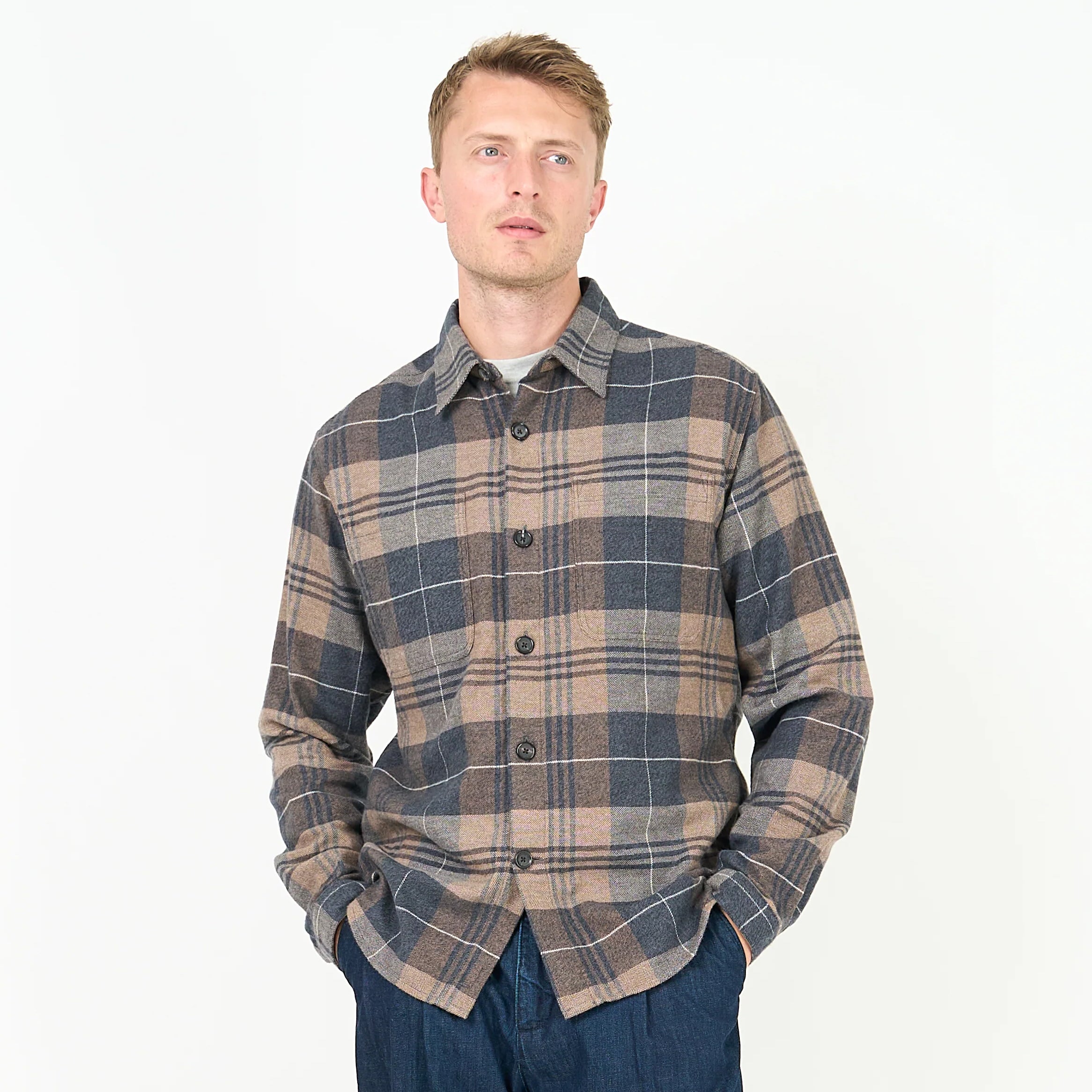 Treviscoe Shirt - Larsen Brown