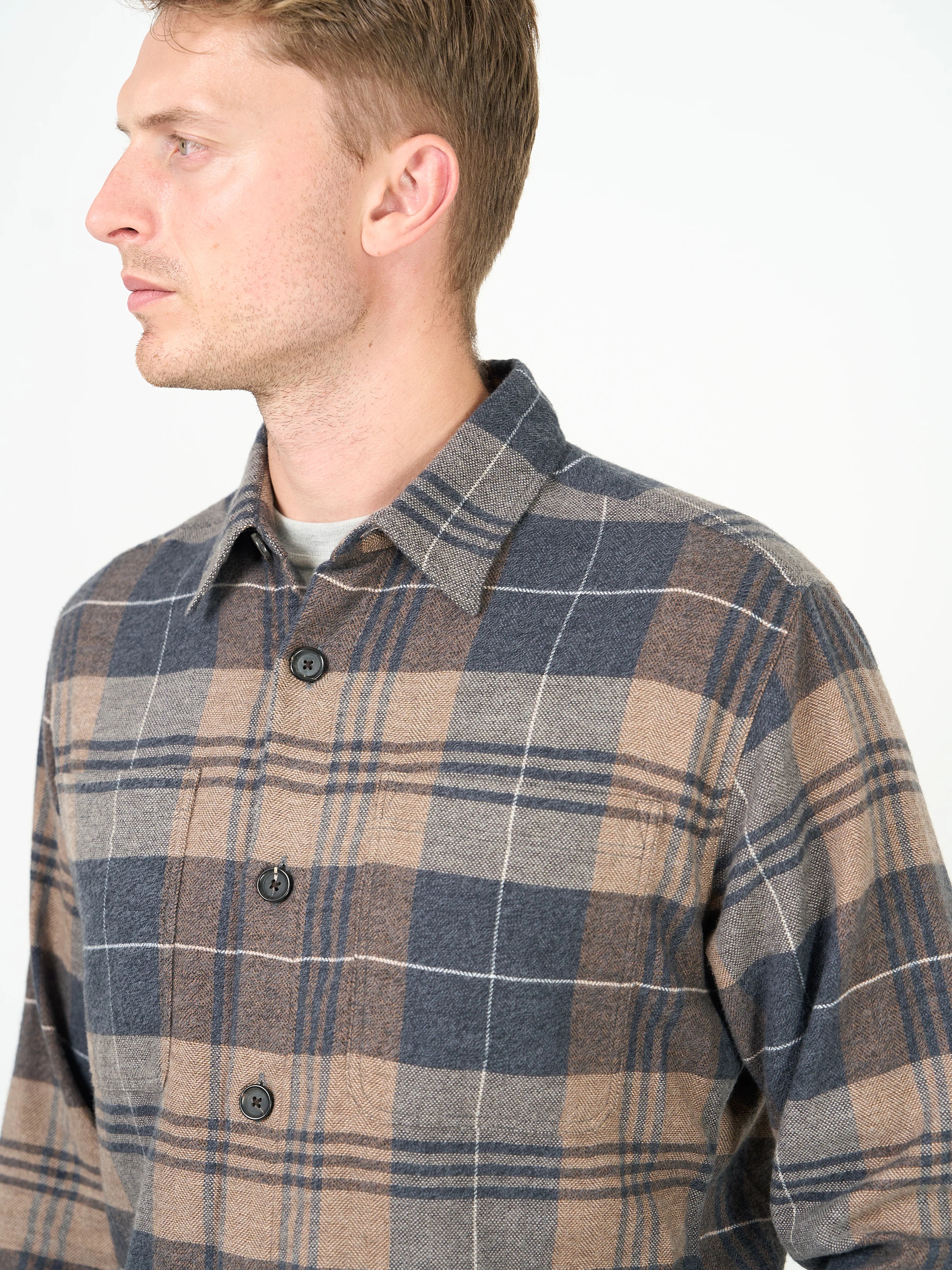 Treviscoe Shirt - Larsen Brown