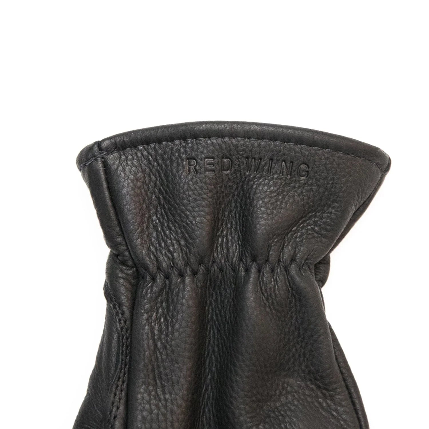 Lined Gloves - Black Buckskin Leather