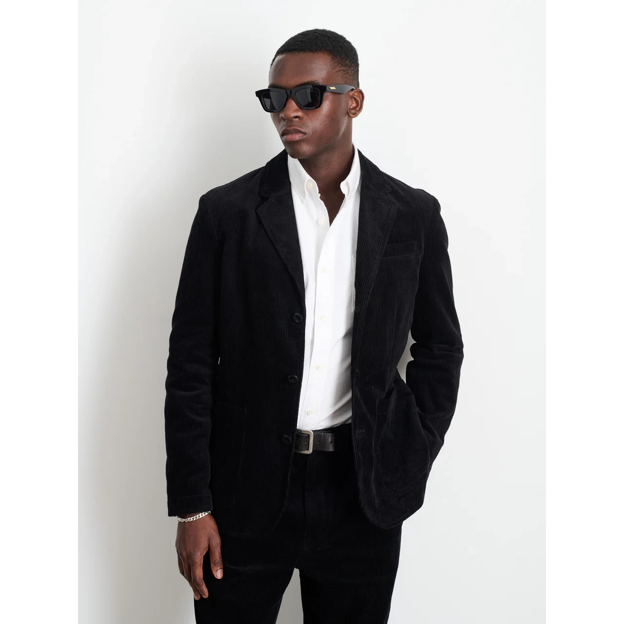 Mill Blazer - Black Corduroy