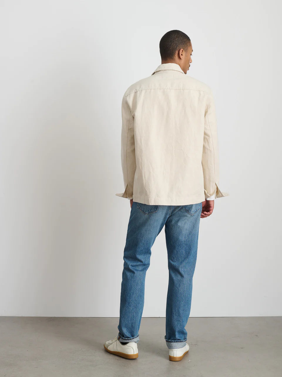 Work Jacket - Natural Linen Canvas