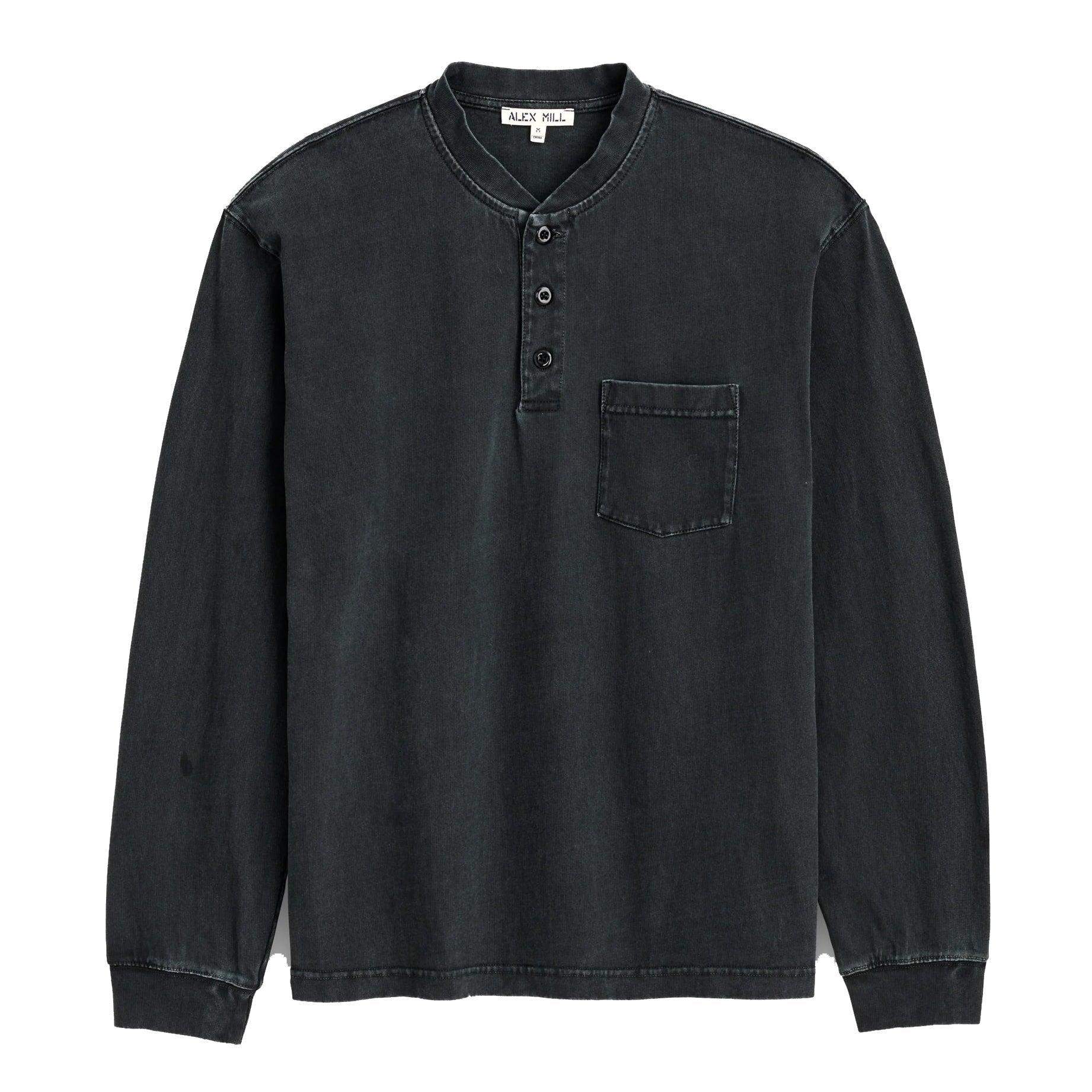 Alan Henley - Washed Black Heavyweight Cotton