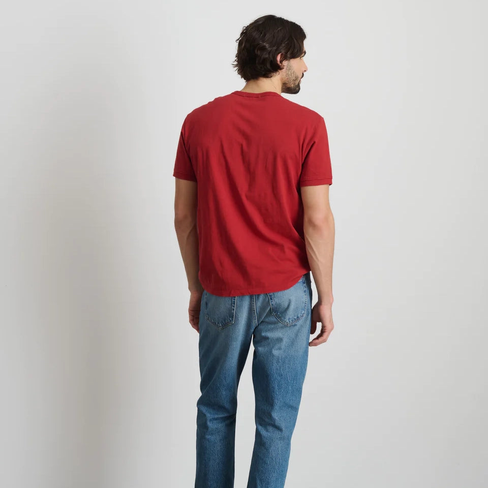 Slub Cotton T-Shirt - Barn Red