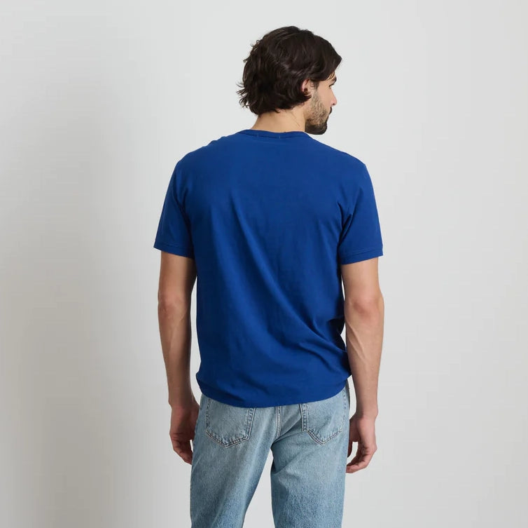 Slub Cotton T-Shirt - Cobalt