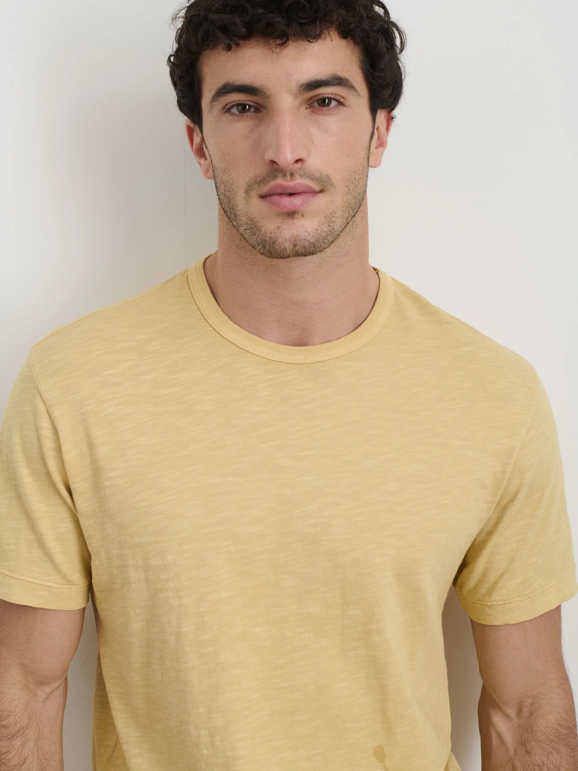 Slub Cotton T-Shirt - Beeswax