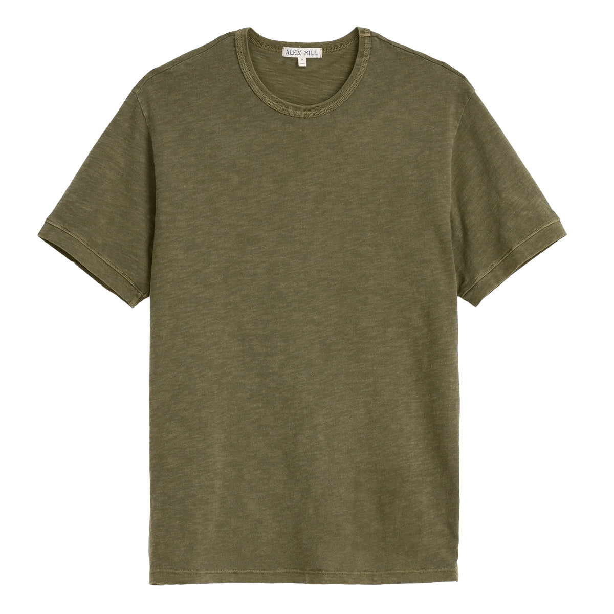 Slub Cotton T-Shirt - Olive Grey