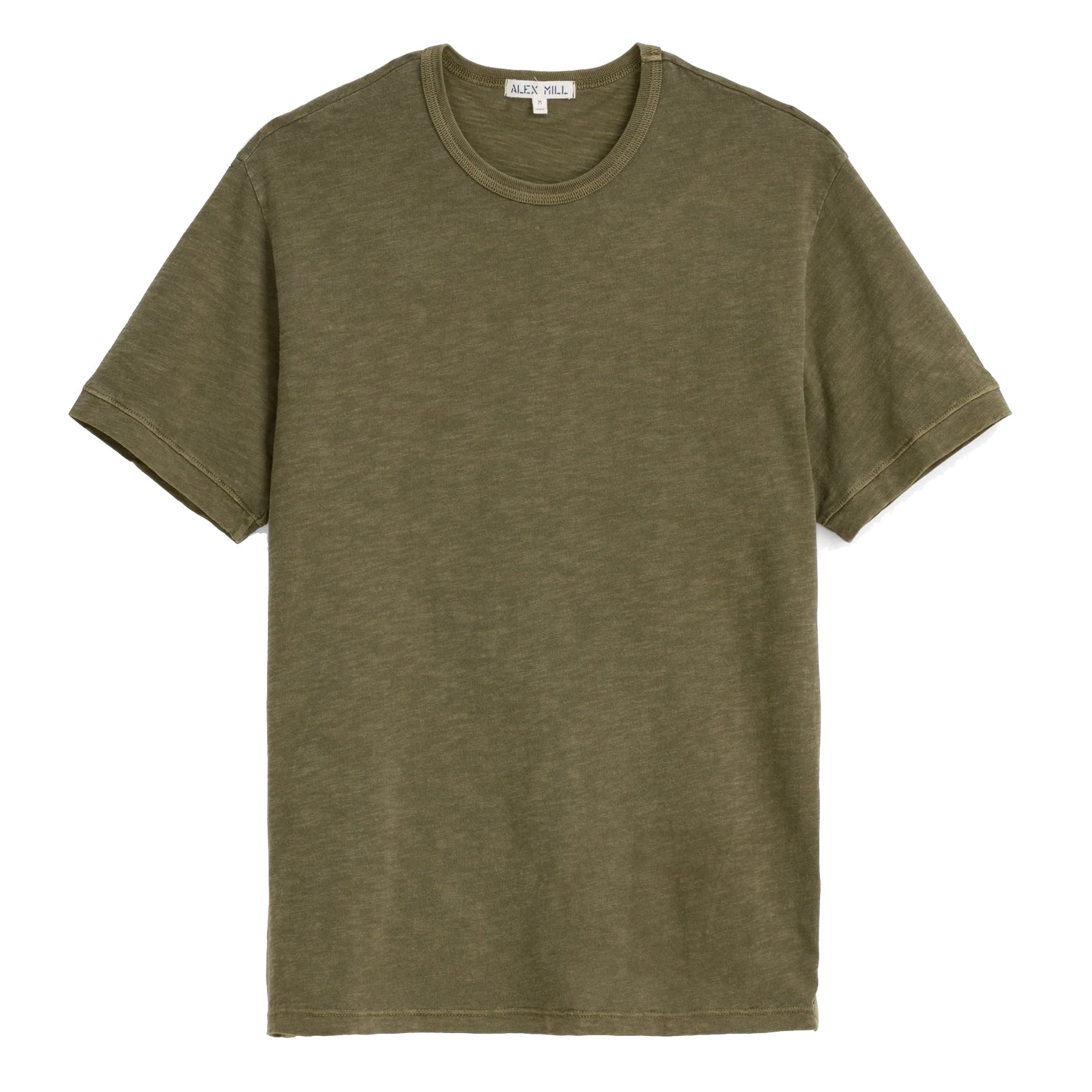 Slub Cotton T-Shirt - Olive Grey