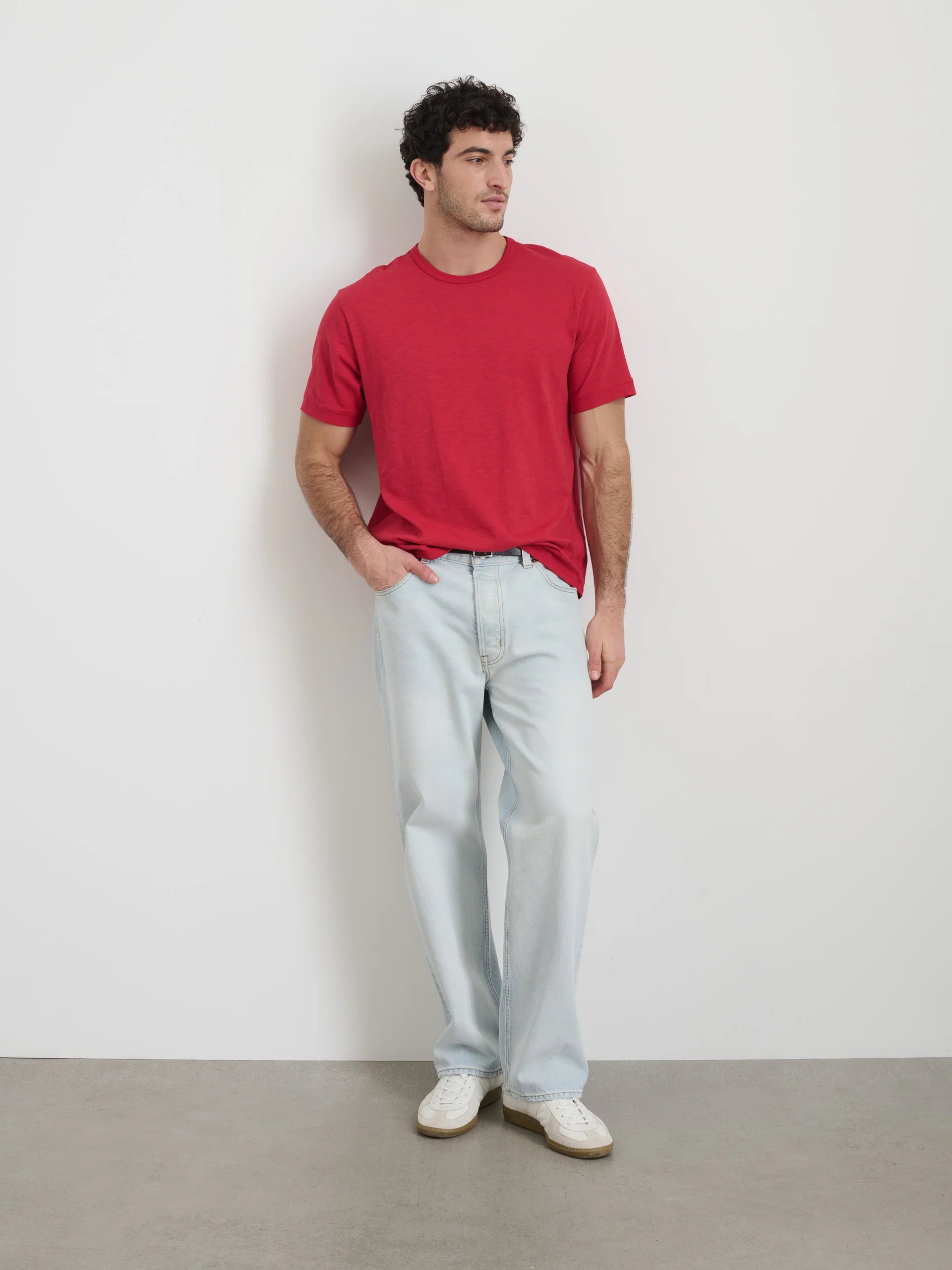 Slub Cotton T-Shirt - Red Pepper