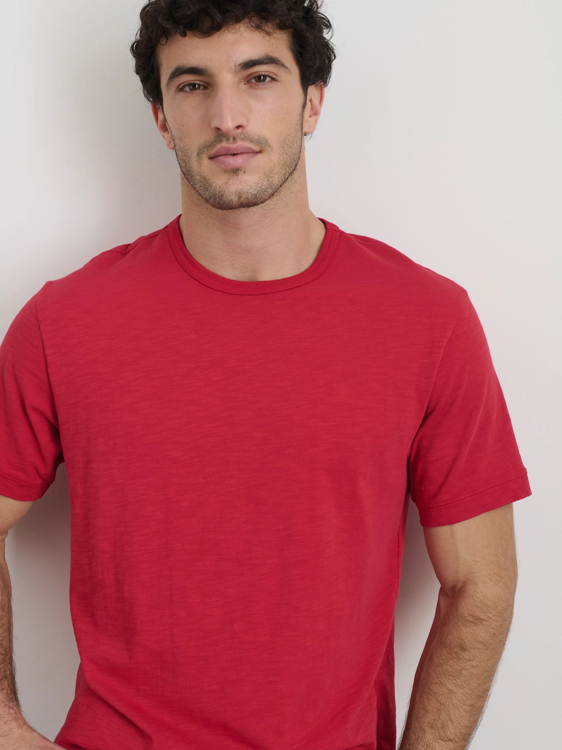 Slub Cotton T-Shirt - Red Pepper