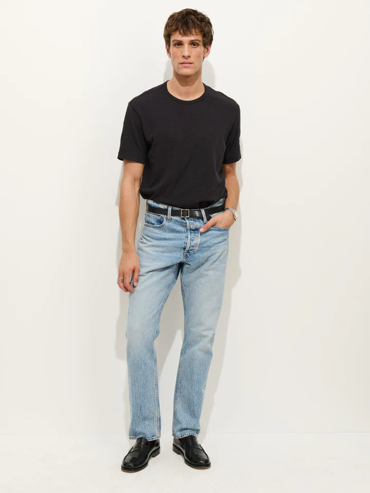 Slub Cotton T-Shirt - Black