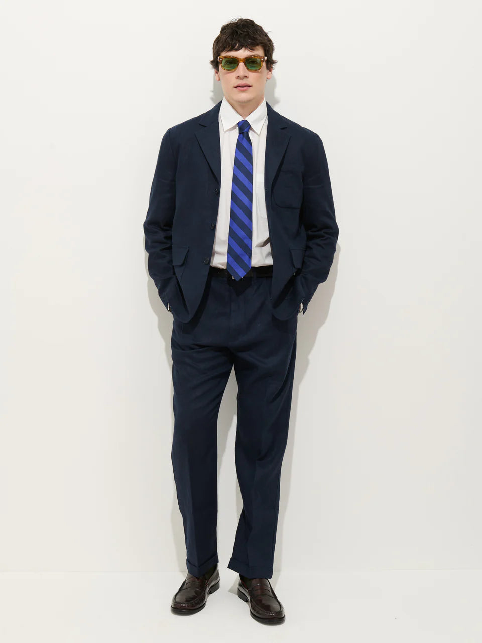 Mercer Linen Jacket - Navy