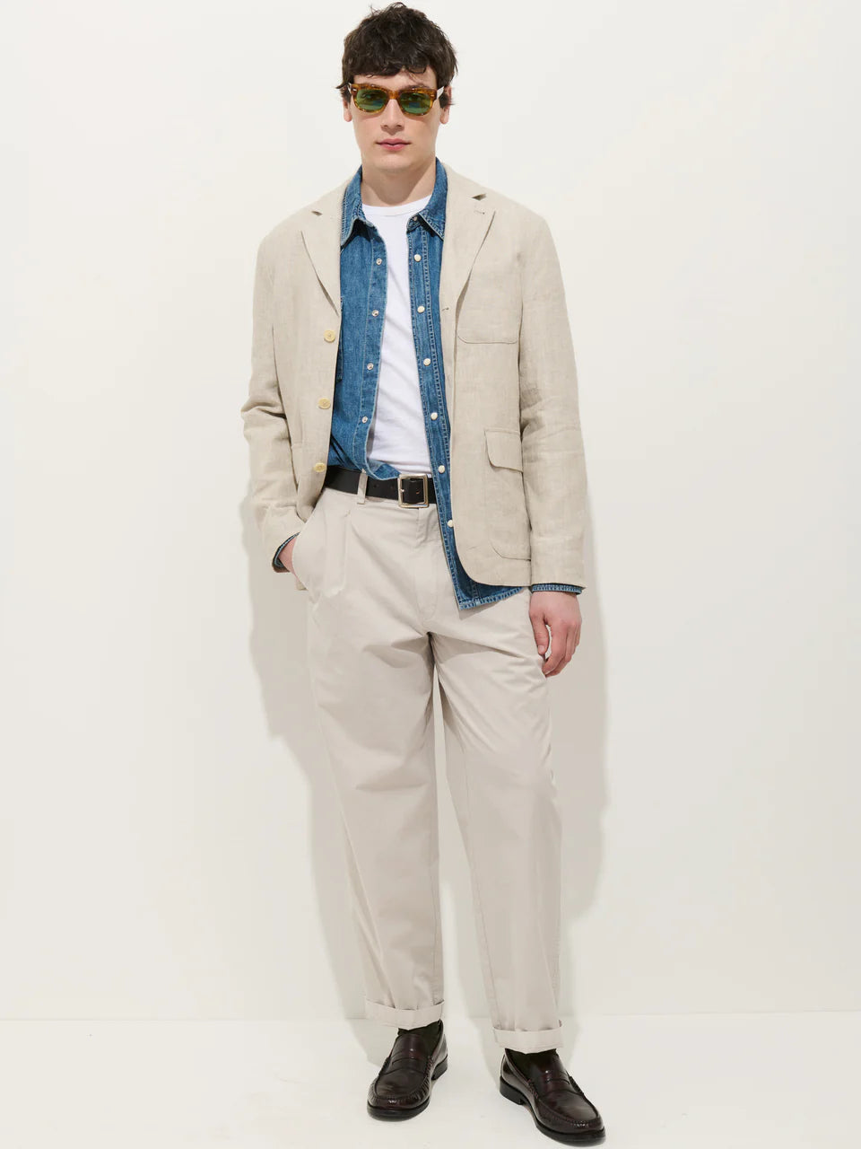 Mercer Linen Jacket - Flax
