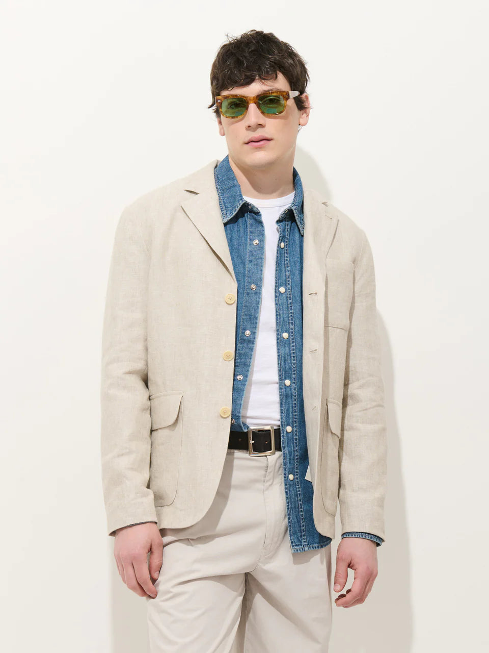 Mercer Linen Jacket - Flax
