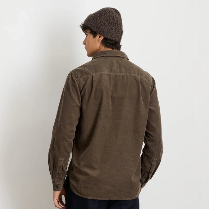 Carter Popover Shirt - Umber Cord