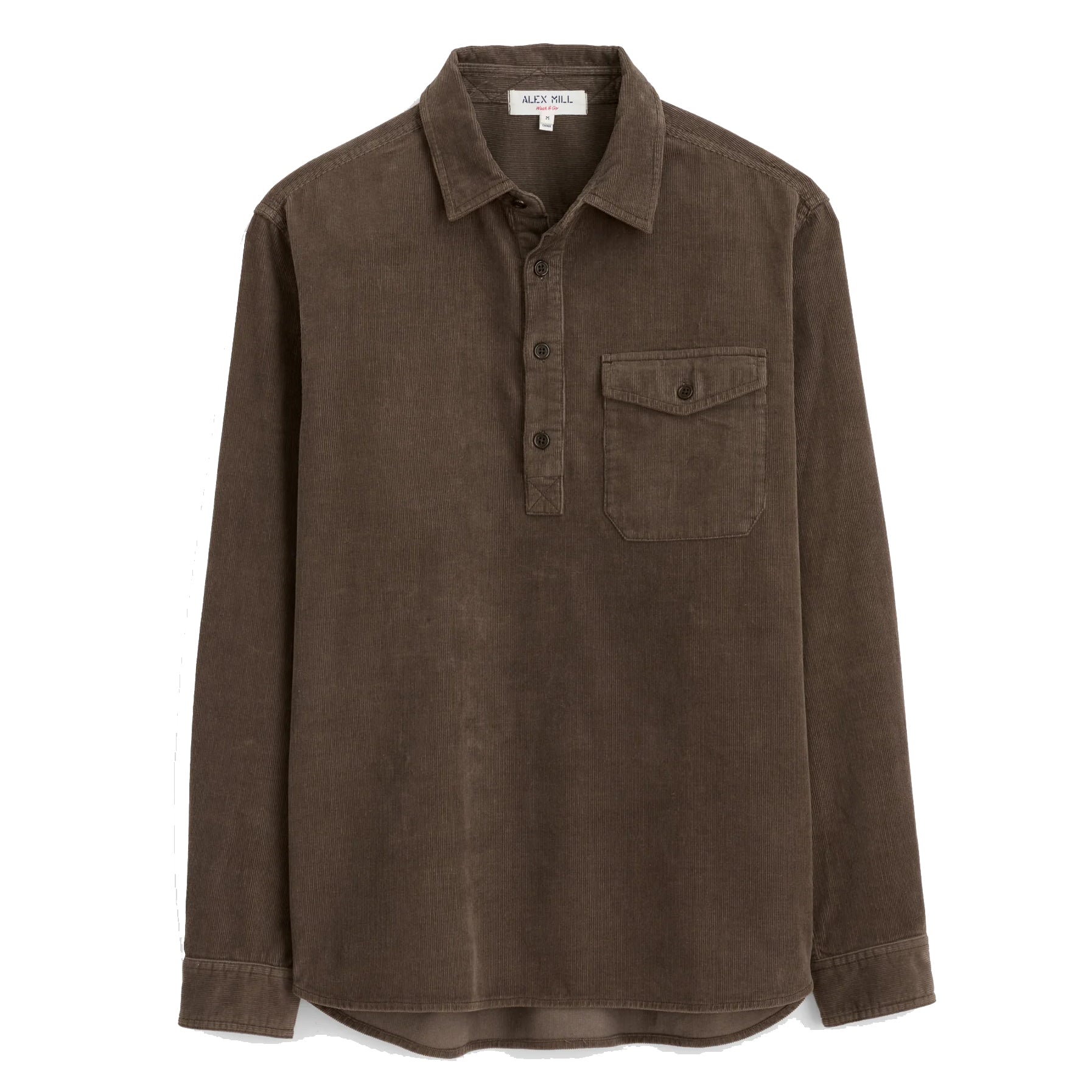 Carter Popover Shirt - Umber Cord