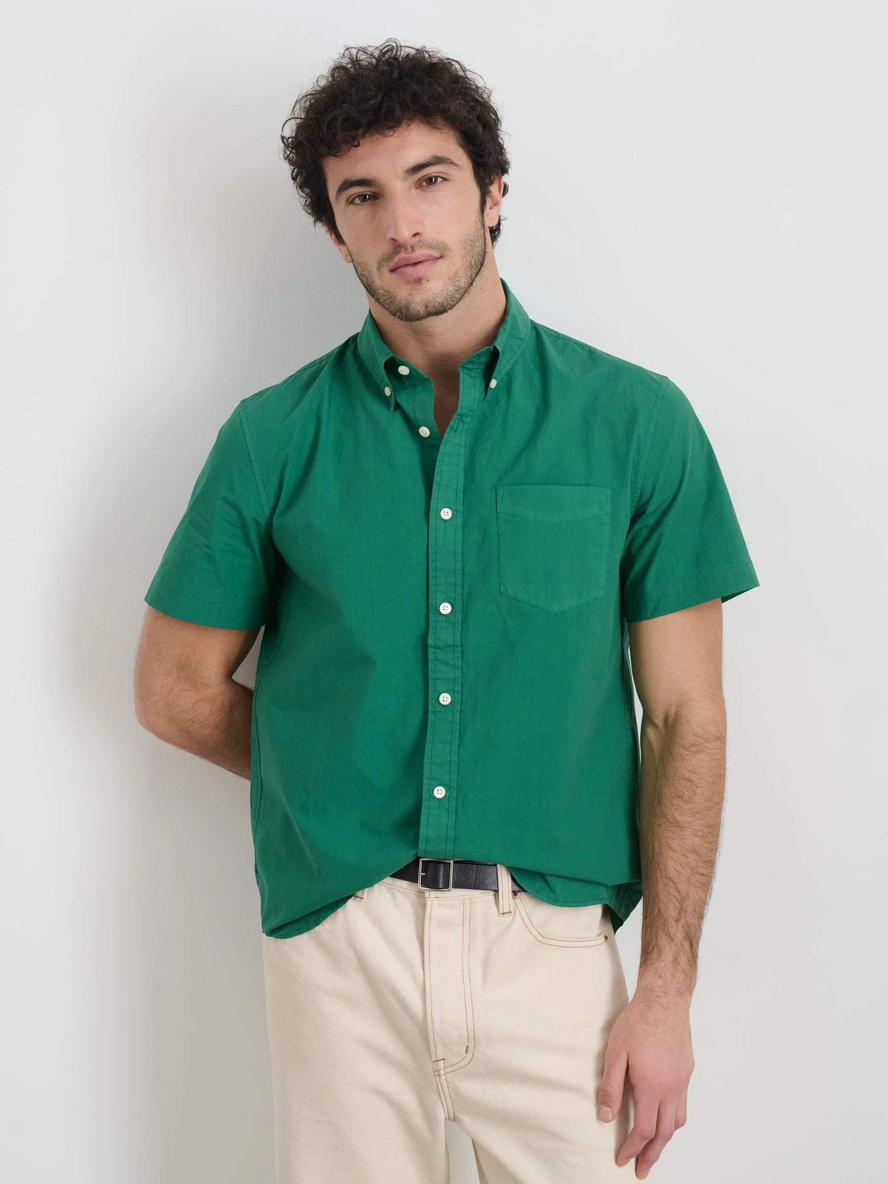 Mill Shirt - Bright Emerald