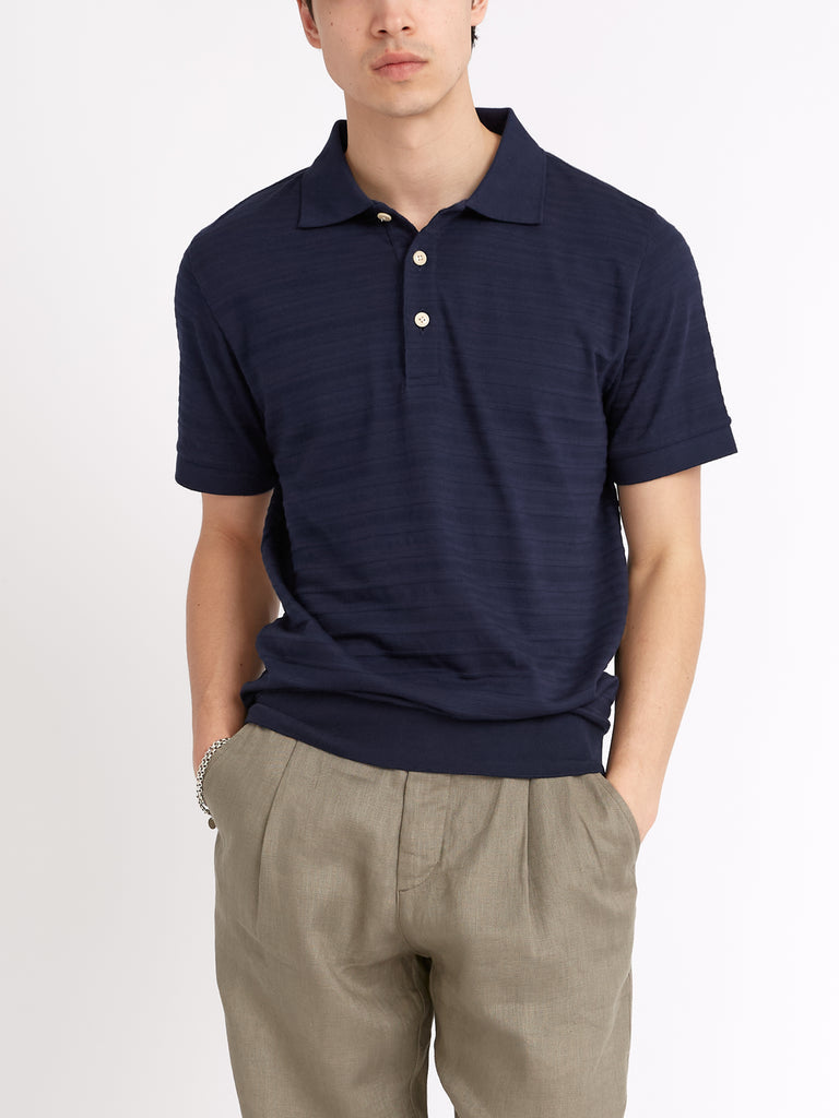 Glendale Polo Shirt - Navy Dornie