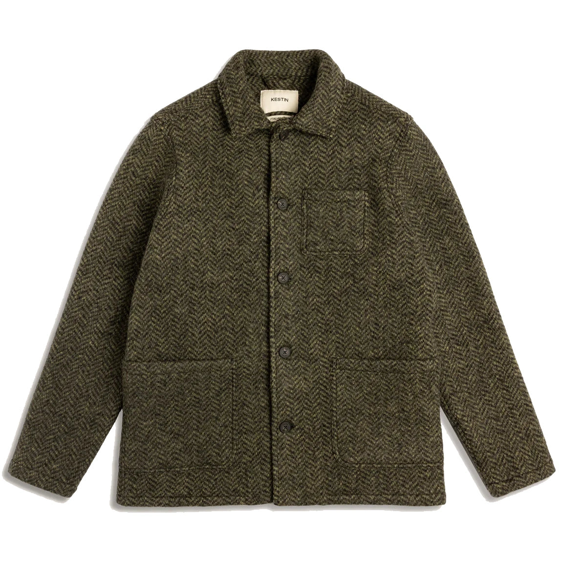 Ormiston Jacket - Moss Herringbone Wool