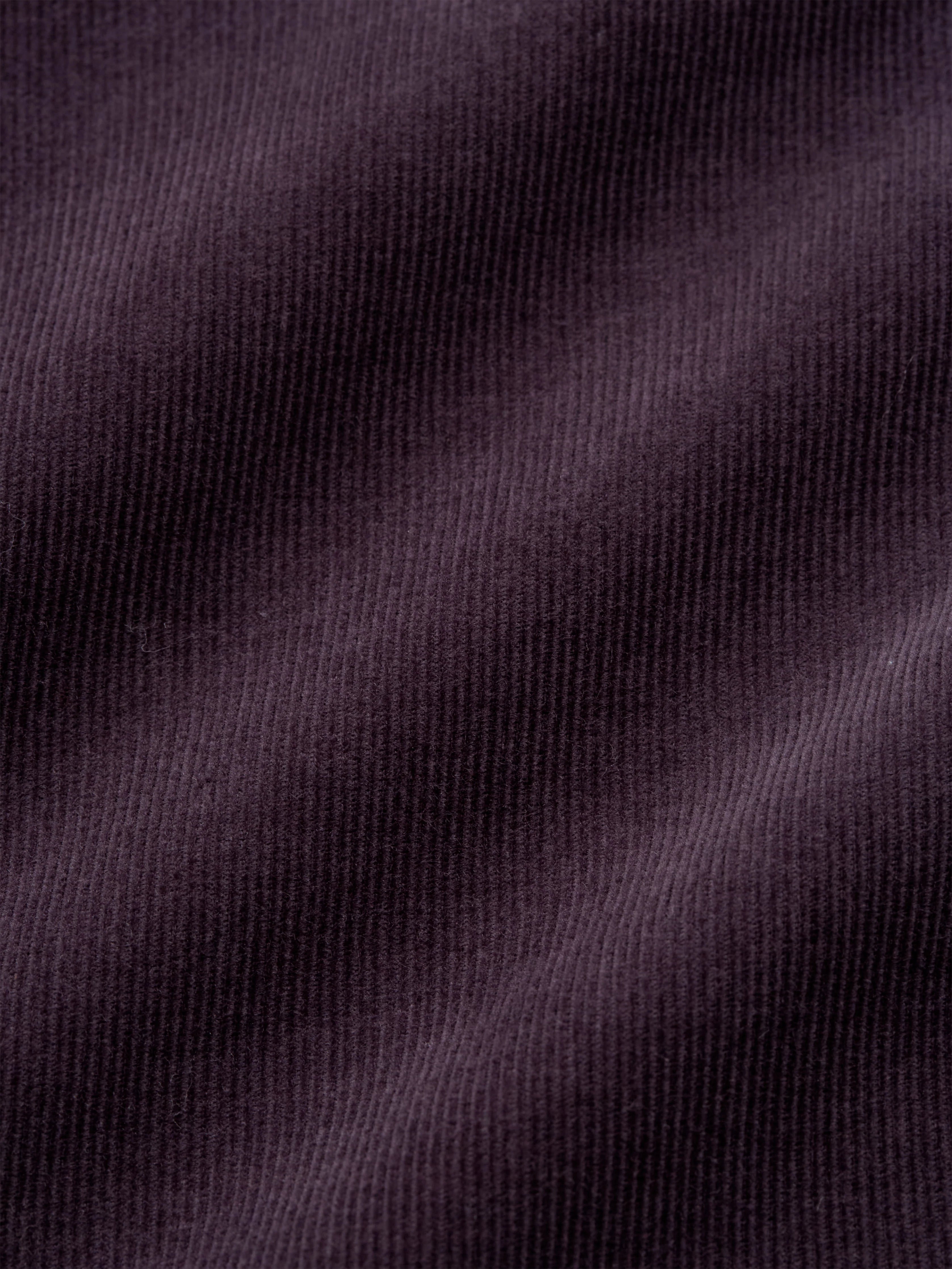 Treviscoe Shirt - Mersey Cord Aubergine