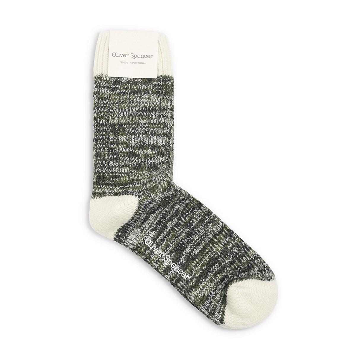 Edmund Socks - Moss Green/Pistachio Finn