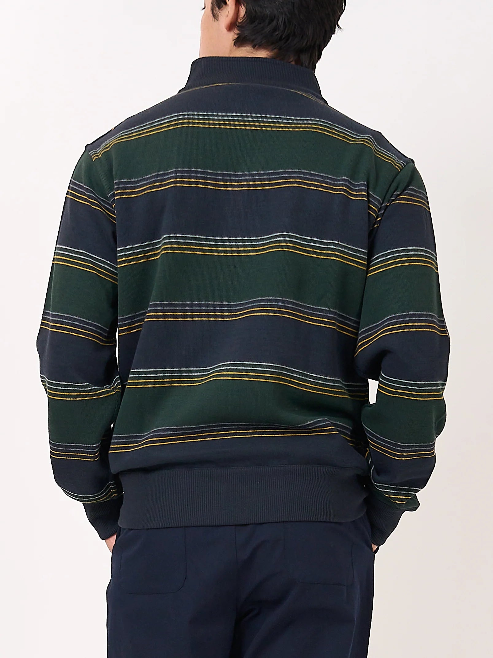 Reversible Half Zip Sweatshirt - Hinkley Navy/Green