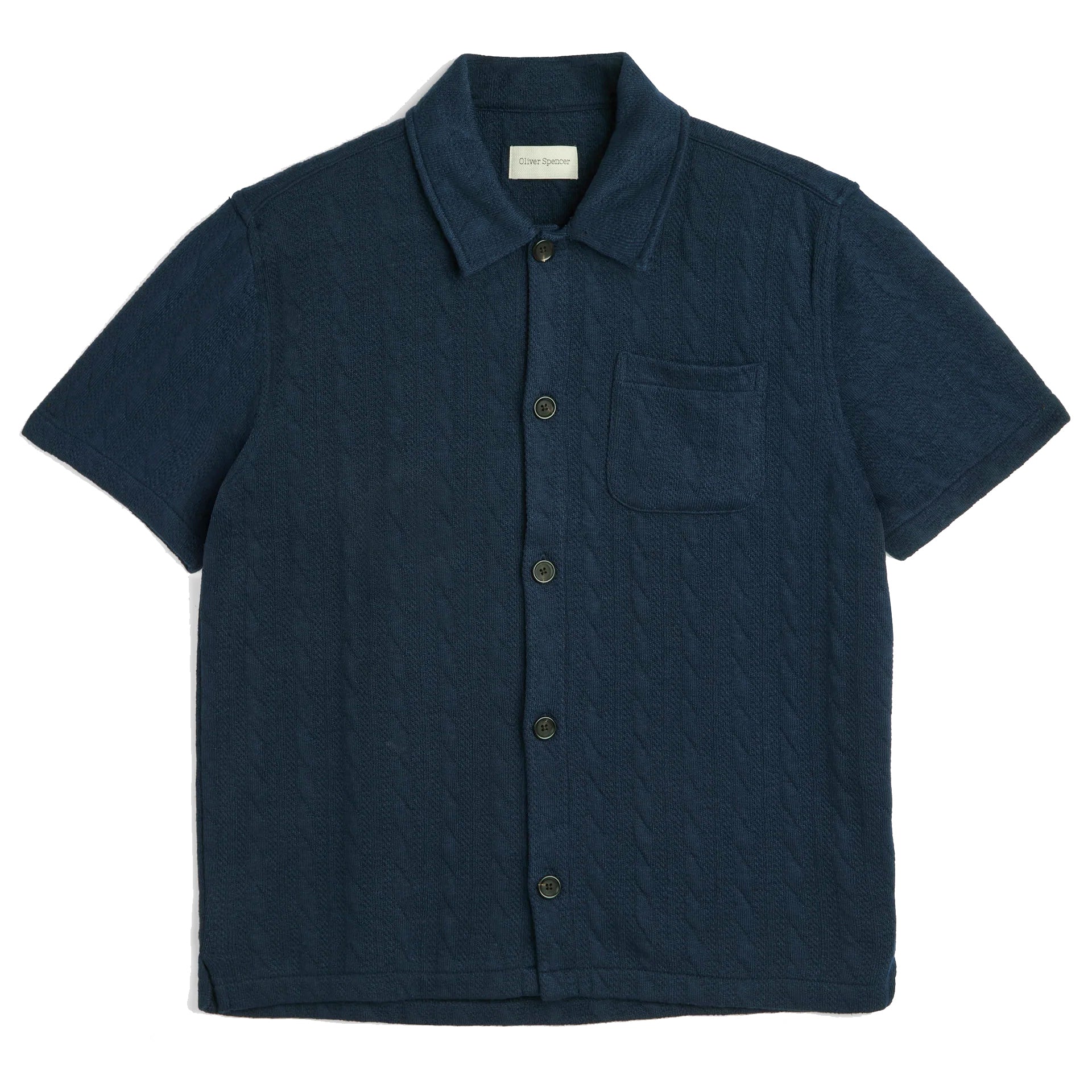 Ashby Short Sleeve Jersey Shirt - Weaver Navy