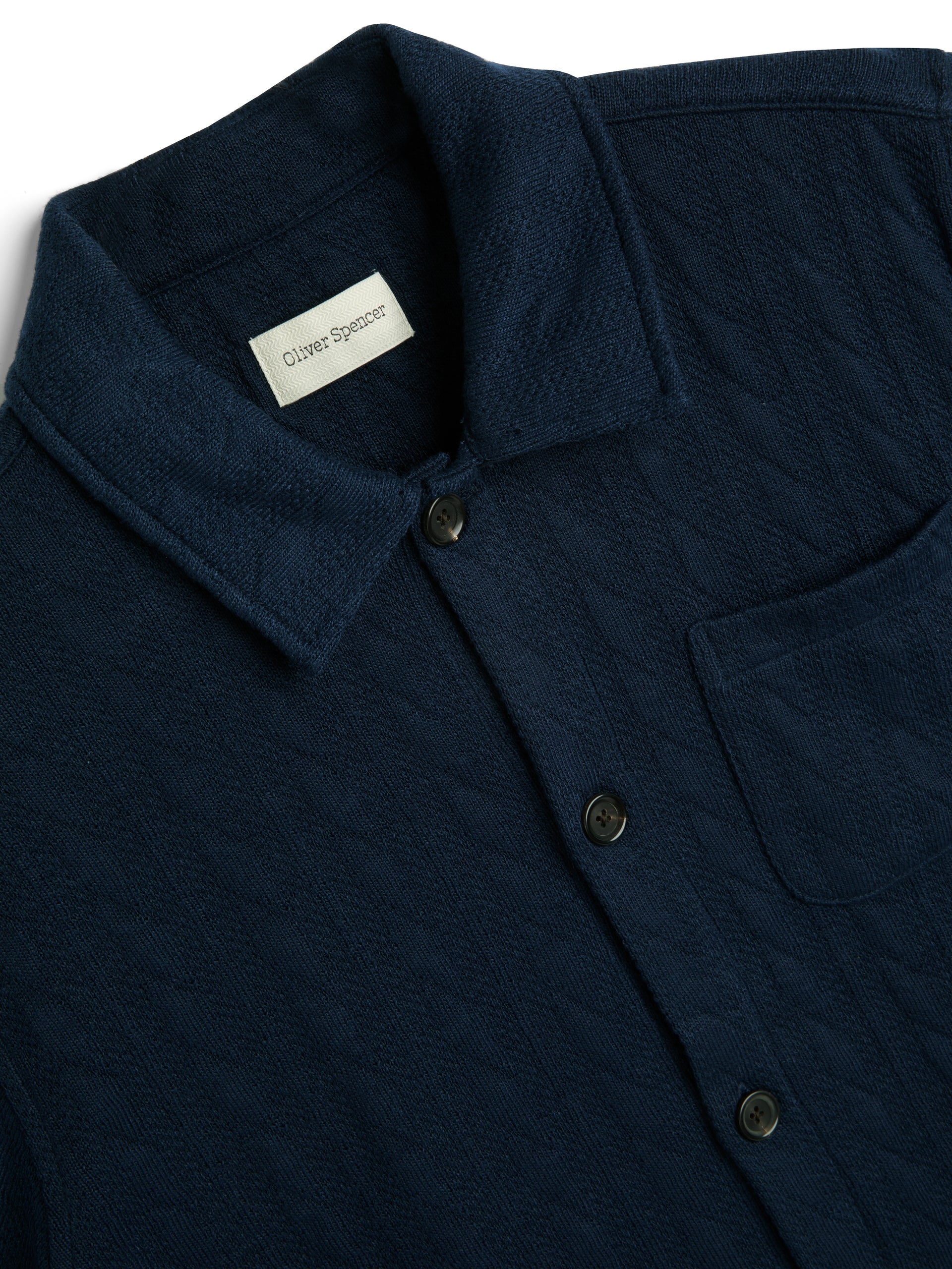 Ashby Short Sleeve Jersey Shirt - Weaver Navy