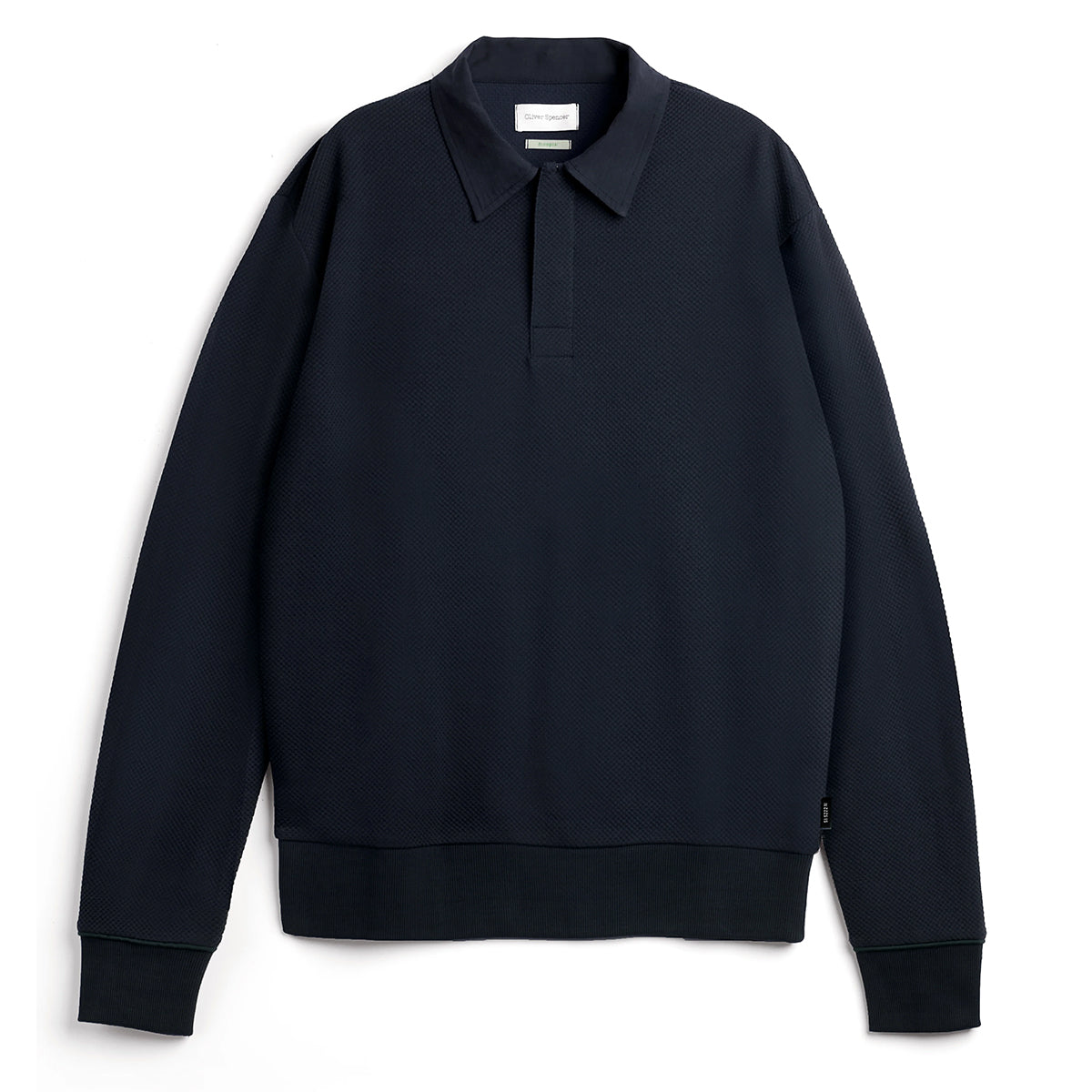 Long Sleeve Rugby Top - Navy Amery