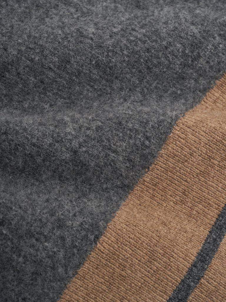 Hawes V Neck Jumper - Charcoal Colvin