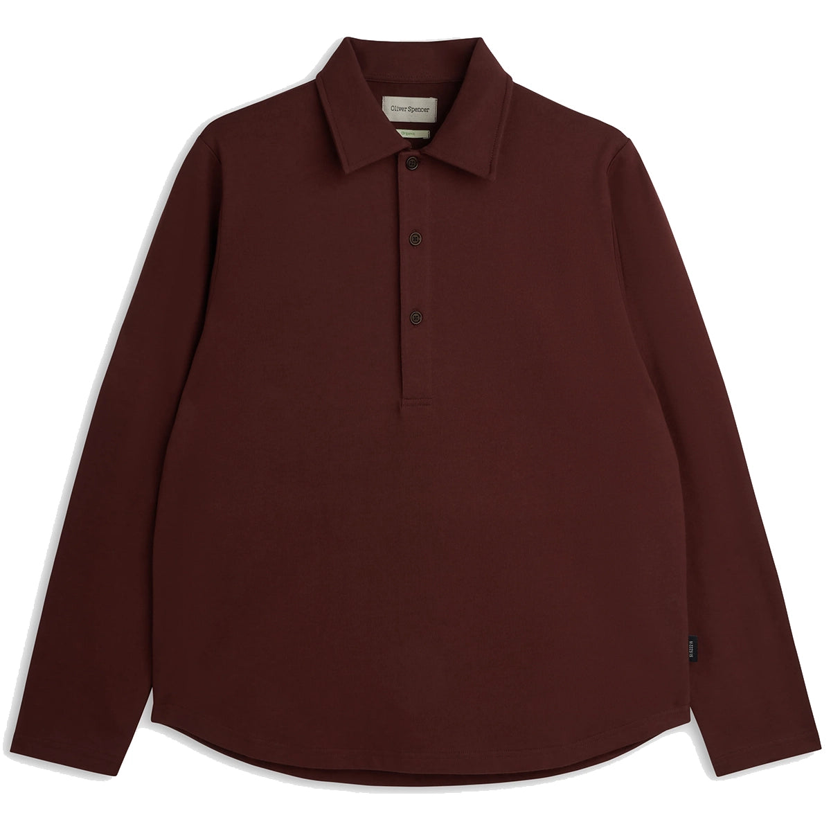 Mersey Long Sleeve Polo Shirt - Maroon Parton
