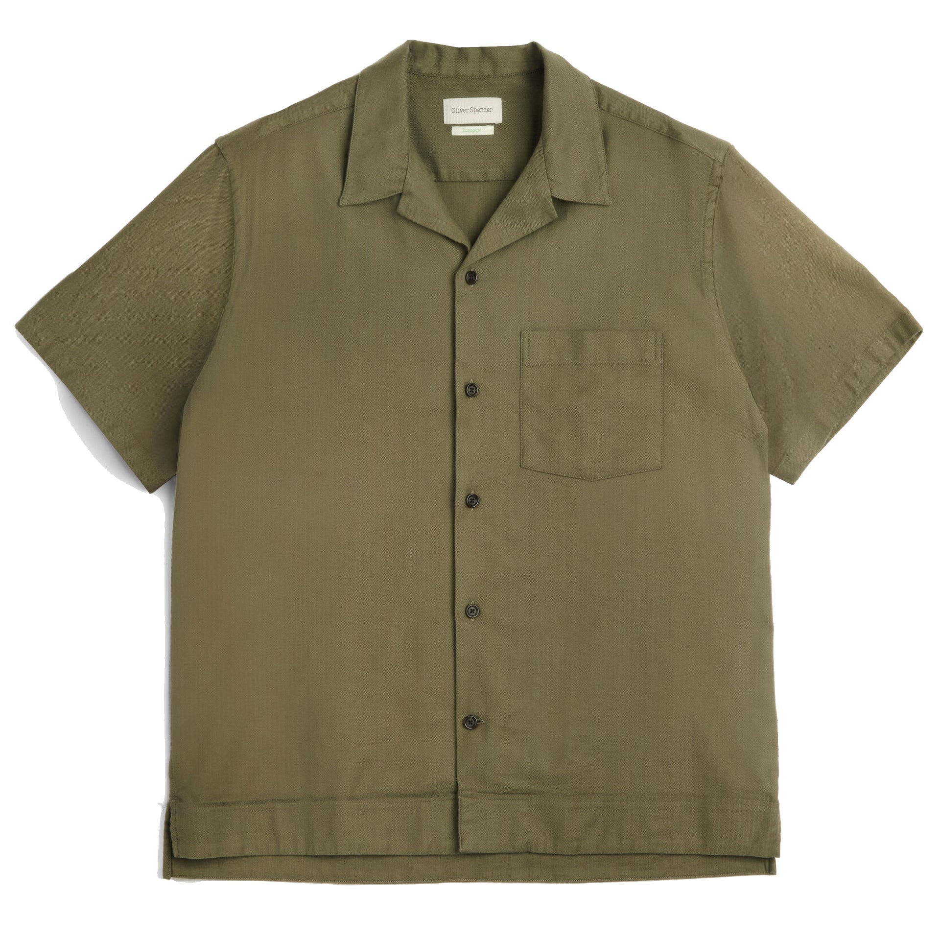 Havana Short Sleeve Shirt - Eastman Green Linen Mix