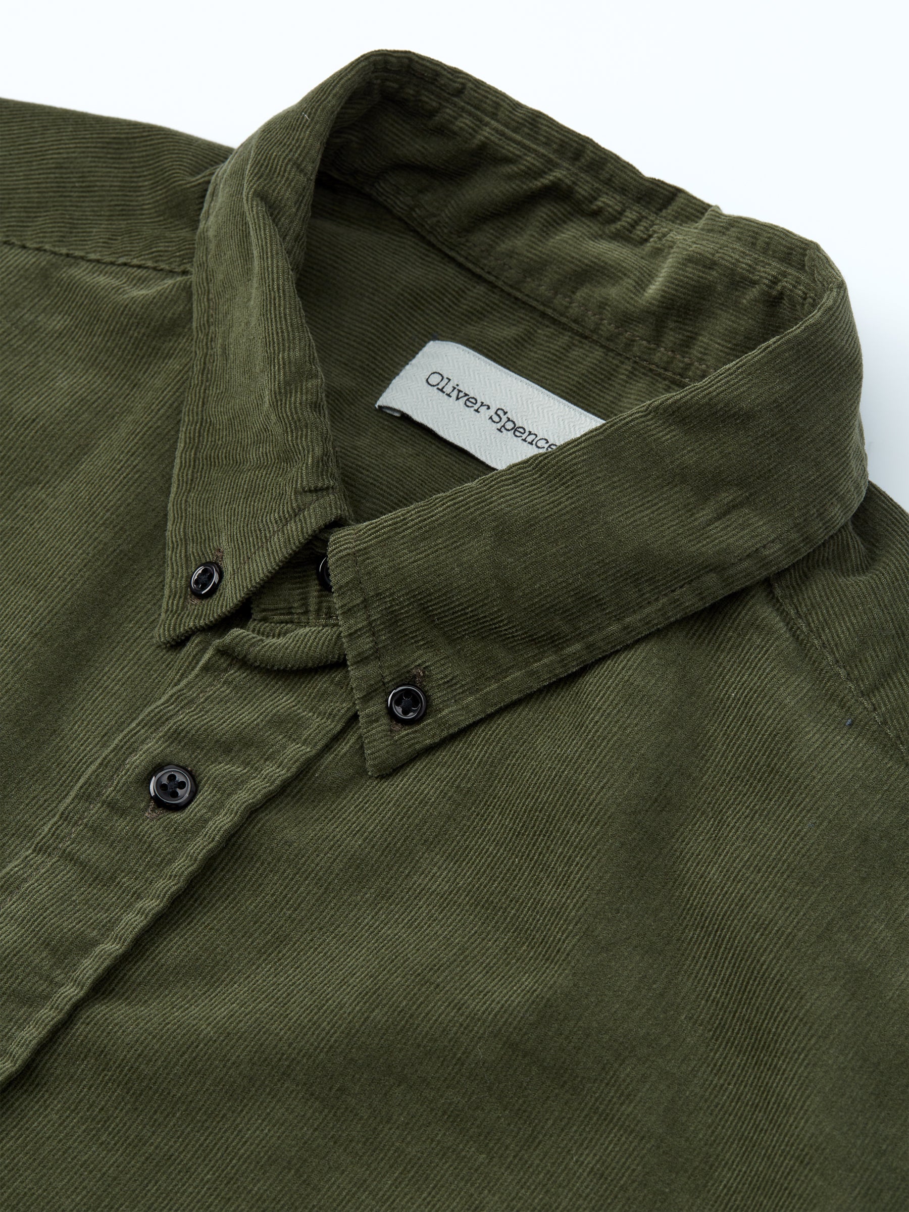 Brook Shirt - Mersey Cord Green