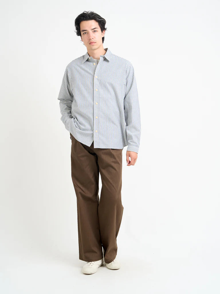Garrison Loose Fit Shirt - Blue Brimham