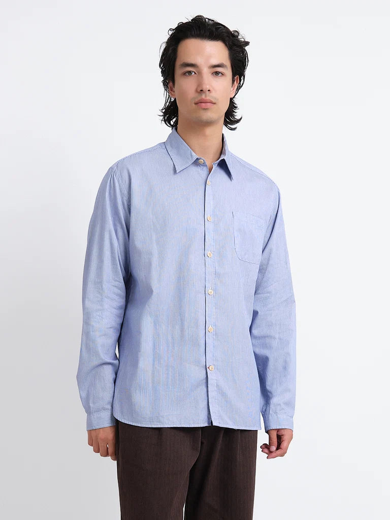 New York Special Shirt - White/Blue Collins