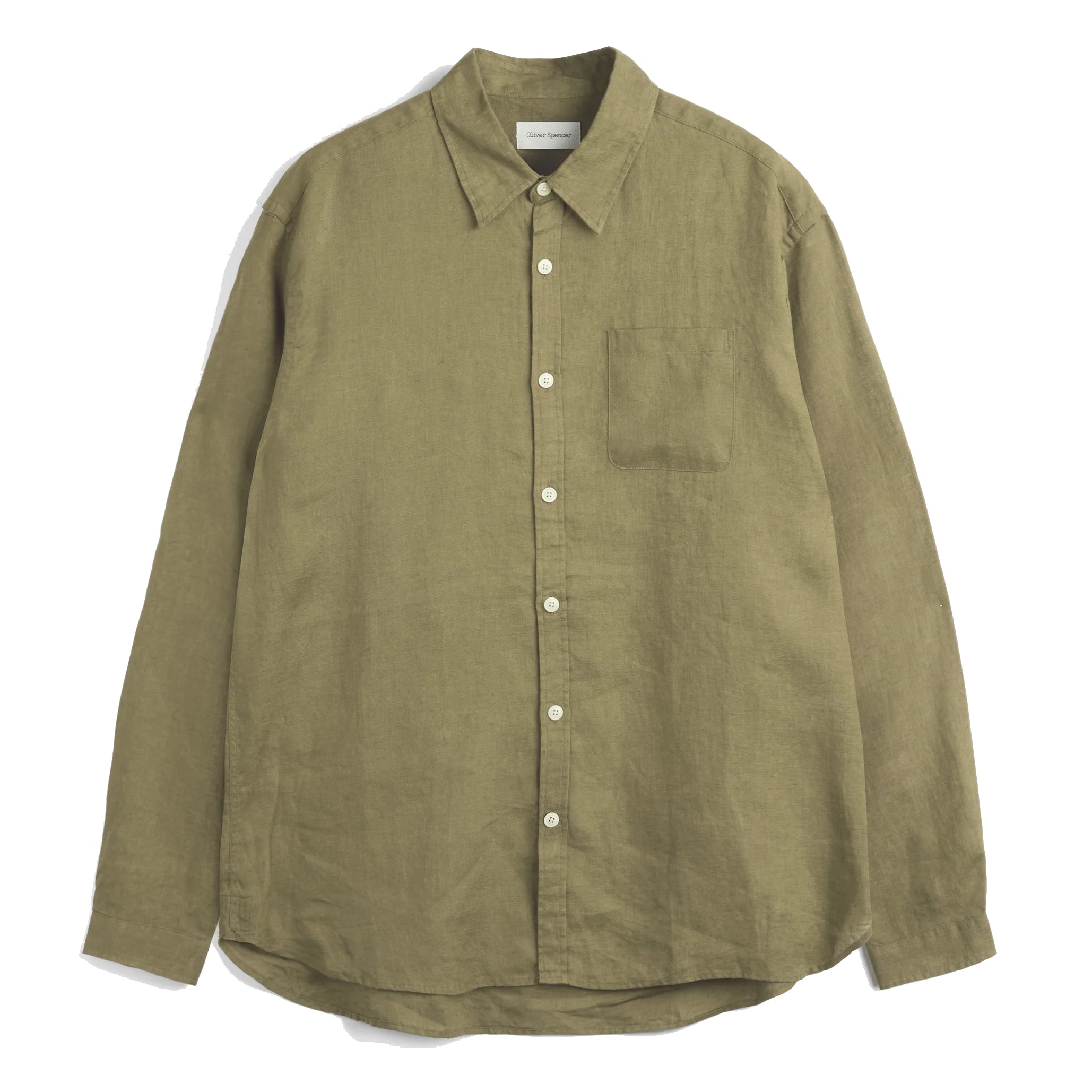 New York Special Shirt - Bridford Green Linen