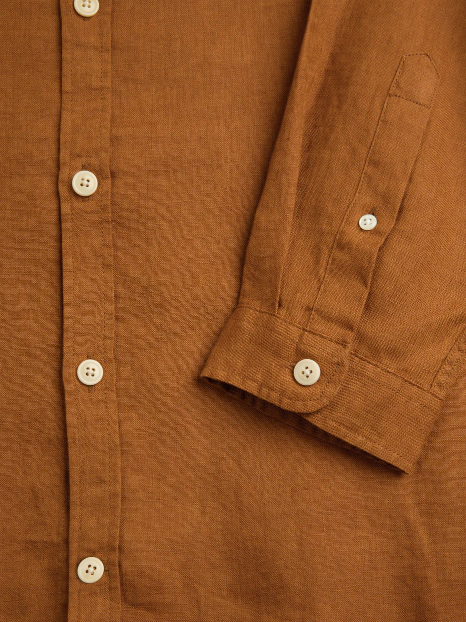 New York Special Shirt - Bridford Orange Linen