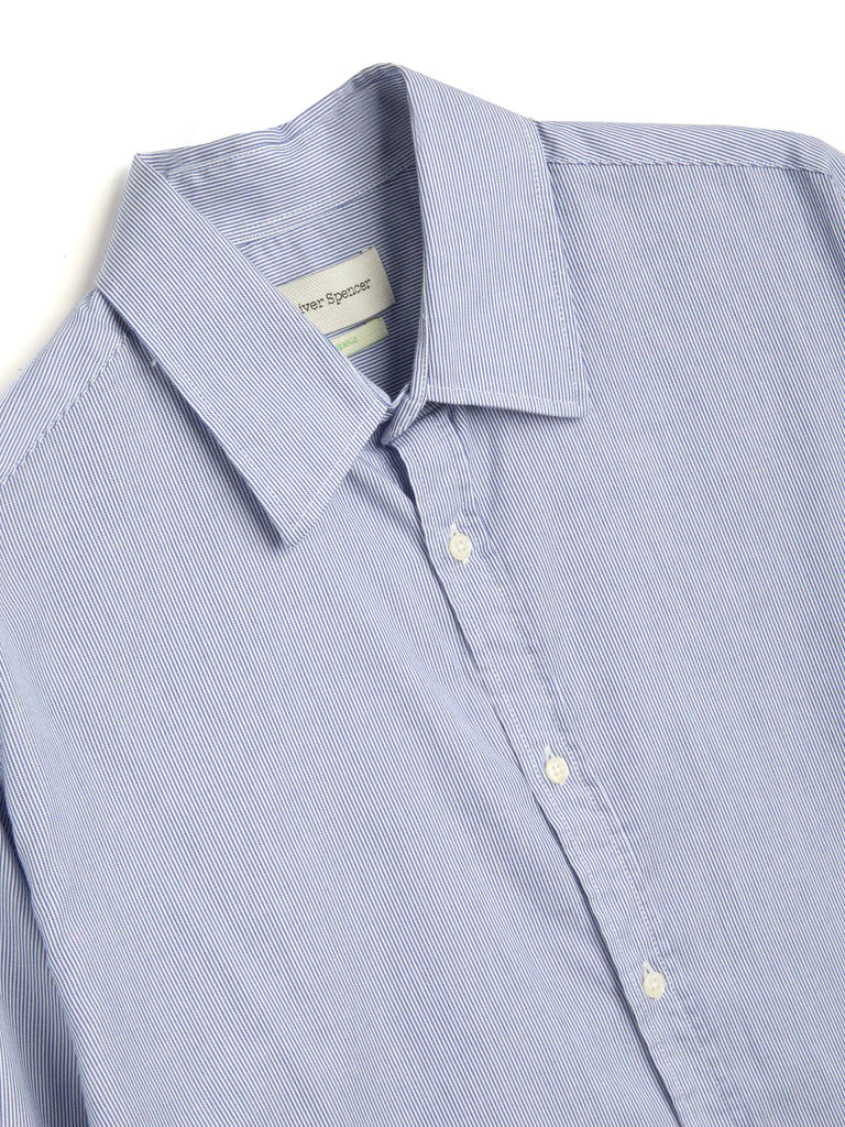 Conduit Classic Shirt - White/Blue Collins