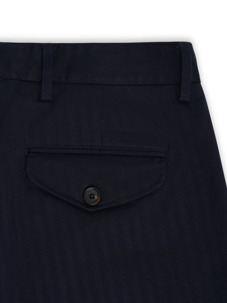 Fishtail Trousers - Navy Faulkes