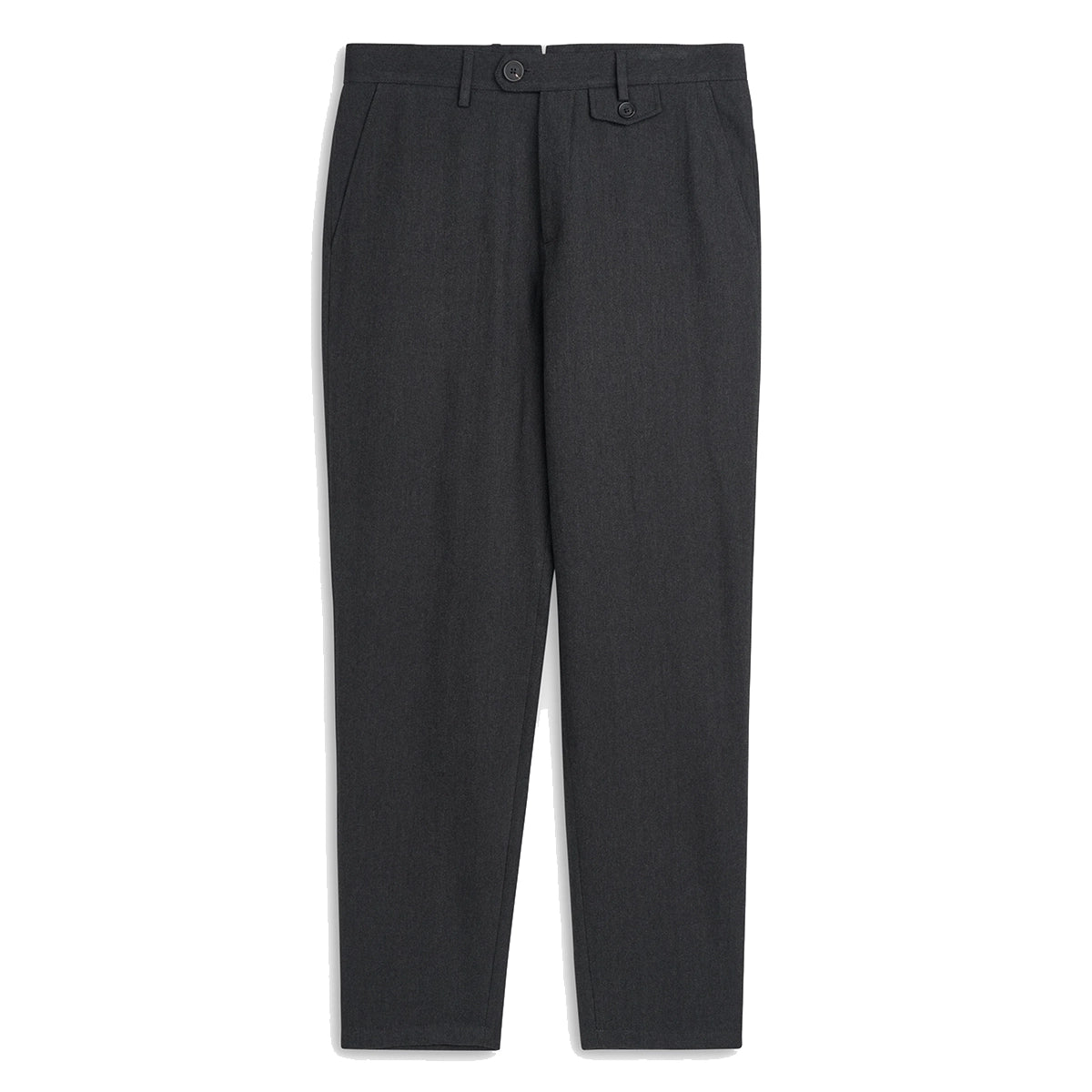 Fishtail Trousers - Charcoal Wool Blend Westerman