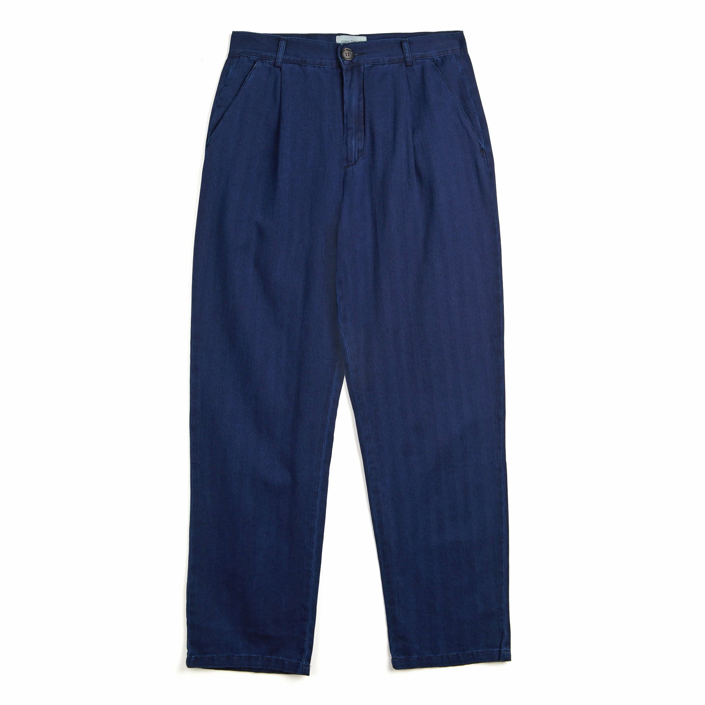 Morton Pleated Trousers - Faye Indigo Blue