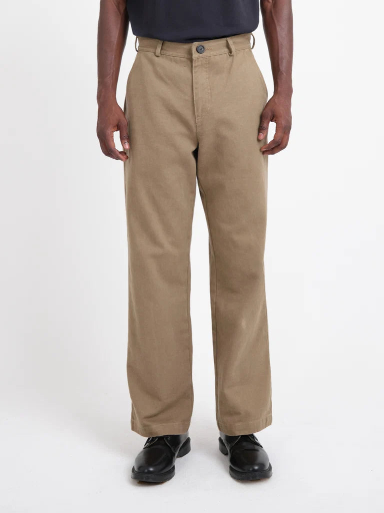 Utility Straight Leg Trousers - Beige Hester