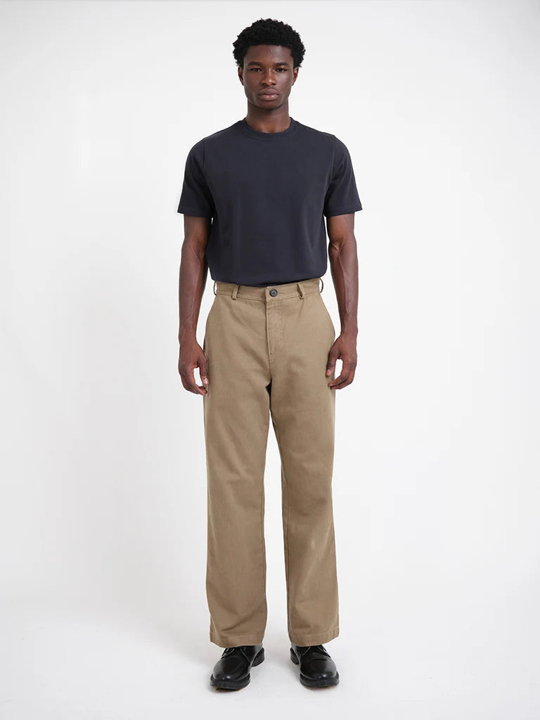 Utility Straight Leg Trousers - Beige Hester