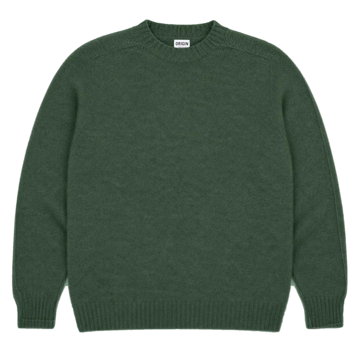 Seamless Crew Lambswool Jumper - Serpentine