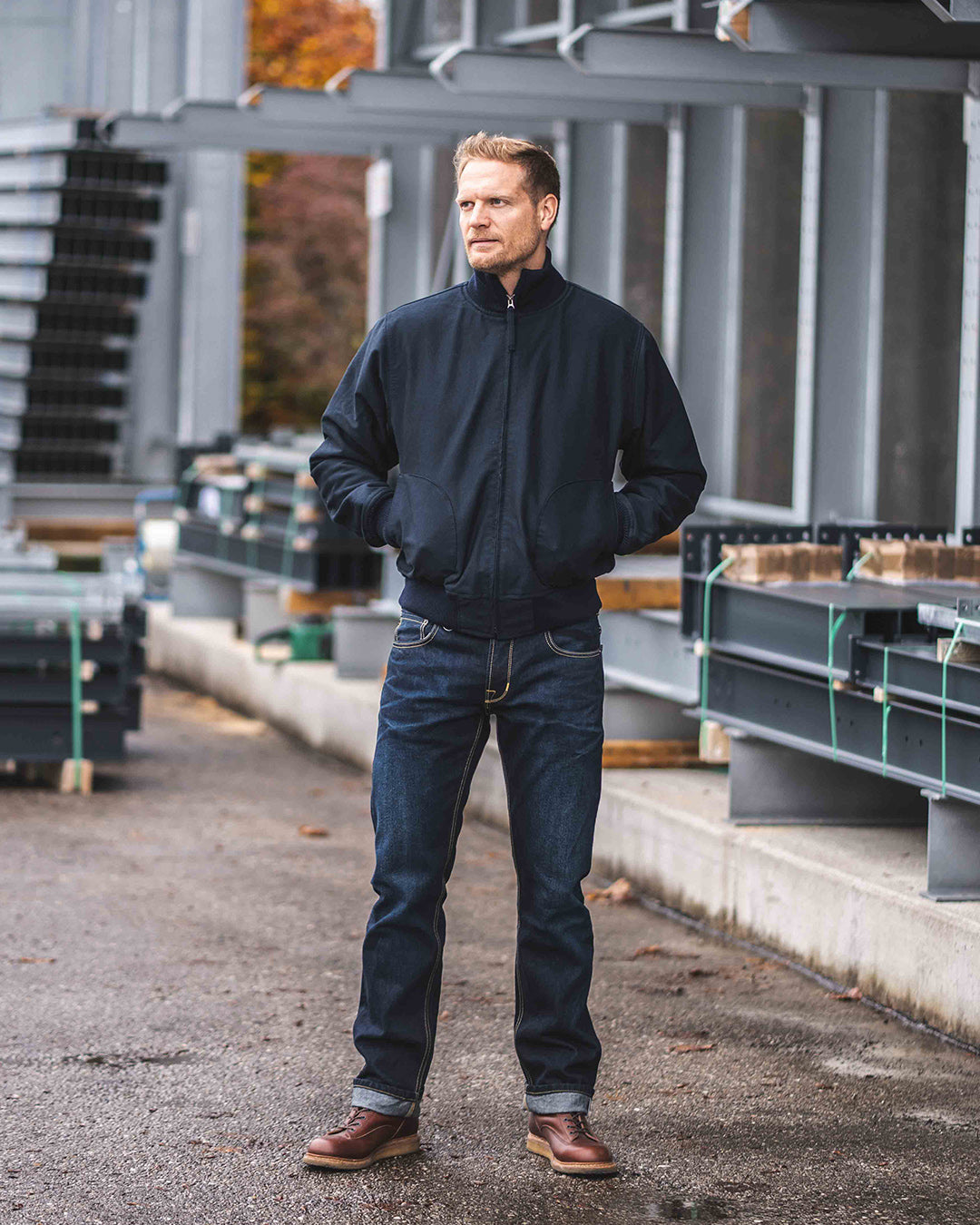 1942 Deck Zip Jacket - Dark Blue