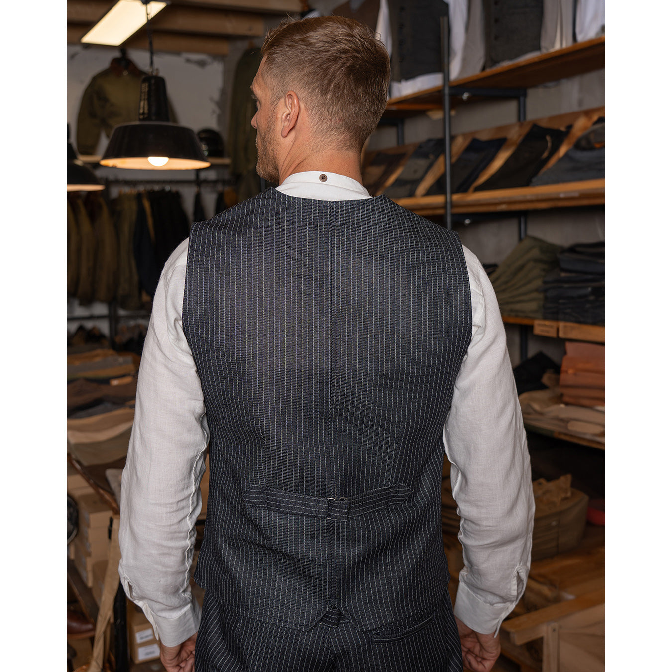 1905 Hauler Vest - Blue Wabash